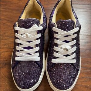 Betsey Johnson Sparkling Purple Sneakers